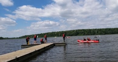 akcja ratunkowa nad Jeziorem Swarzędzkim