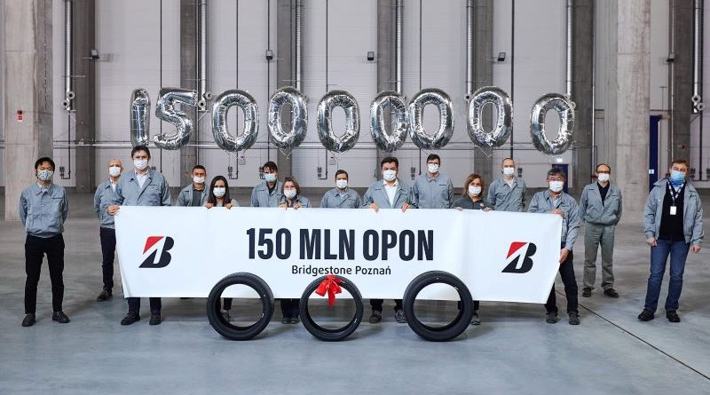 Poznański zakład Bridgestone wyprodukował 150 milionów opon