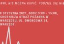 zbiórka krwi w Straży Pożarnej