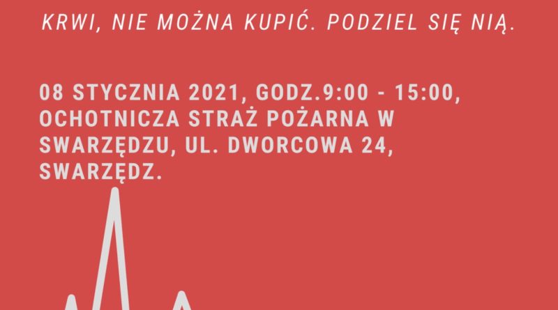 zbiórka krwi w Straży Pożarnej
