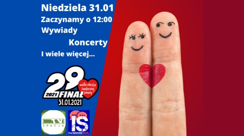 Zapraszamy na transmisję Finału WOŚP