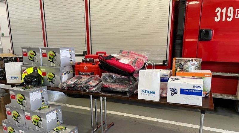 Stena Recycling pomaga strażakom