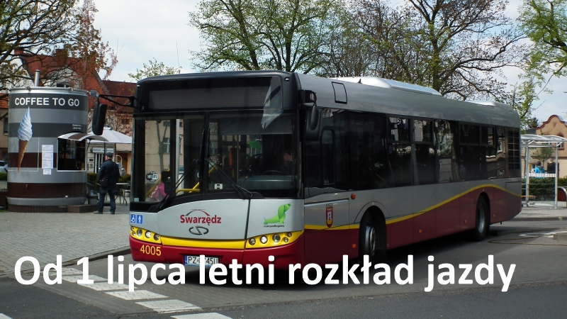 Letni rozkład jazdy autobusów