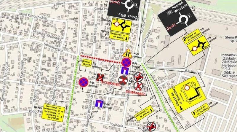 Remont ulic Średzkiej i Kórnickiej