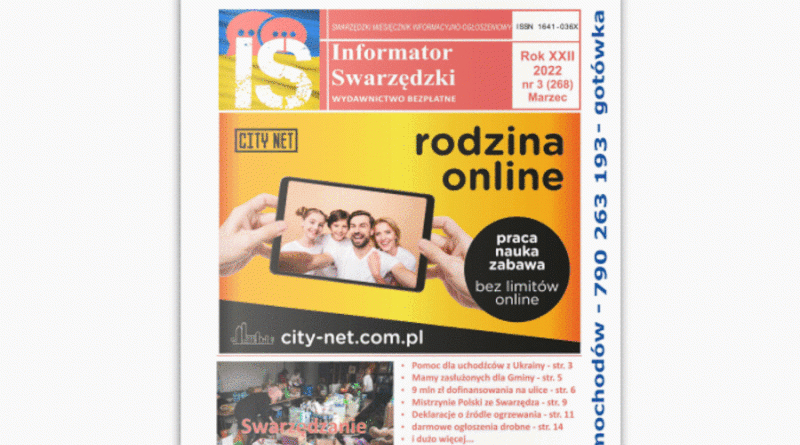 Marcowy Informator Swarzędzki już jest