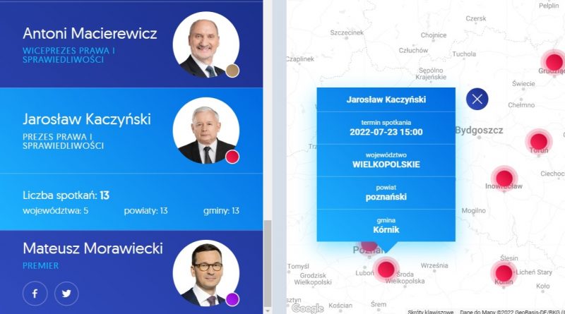 Spotkanie z Jarosławem Kaczyńskim w Kórniku