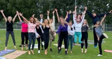 Joga szczęścia na trawie dla swarzędzan