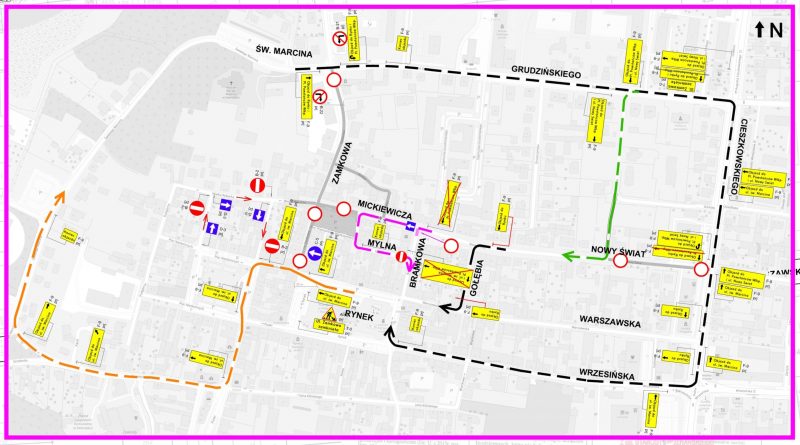 Zmiany w organizacji ruchu w centrum