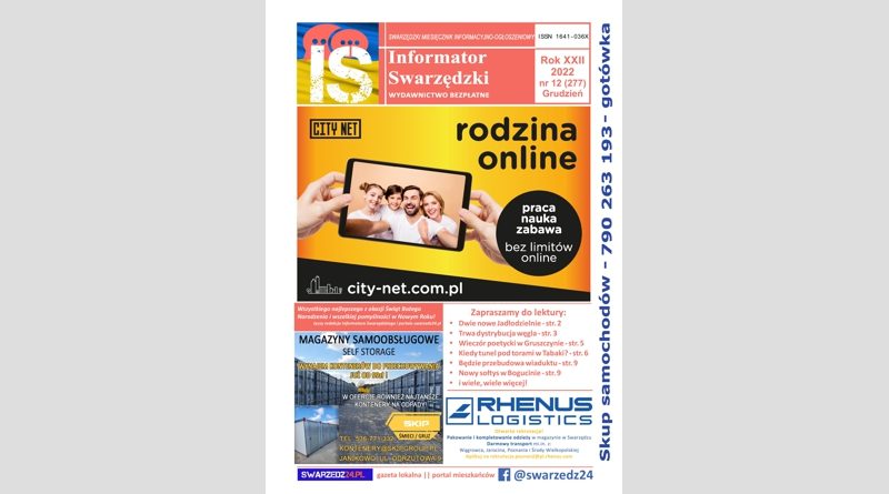 Grudniowy Informator Swarzędzki już jest dostępny