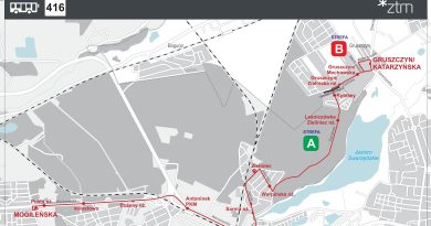 Autobus 416 do Gruszczyna rusza