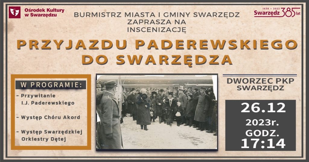 Przyjazd Ignacego Paderewskiego do Swarzędza