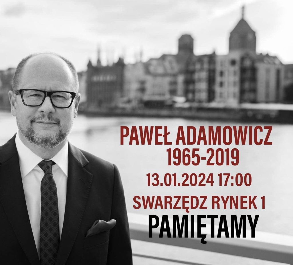 Uczczą pamięć Pawła Adamowicza