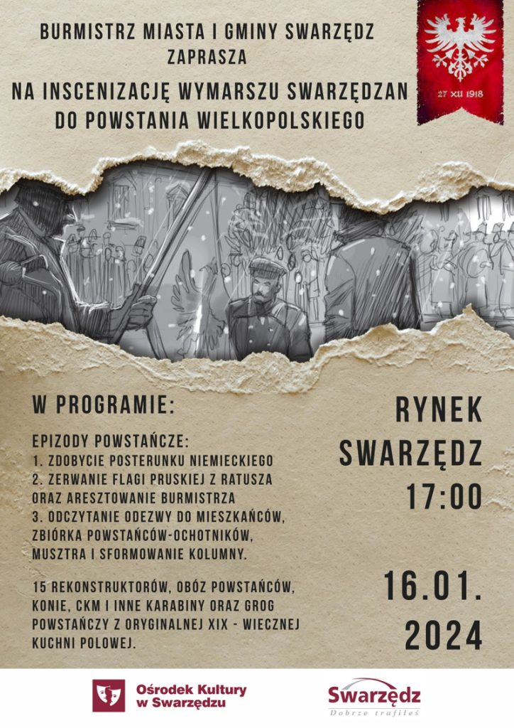 Inscenizacja Wymarszu Swarzędzan na Powstanie
