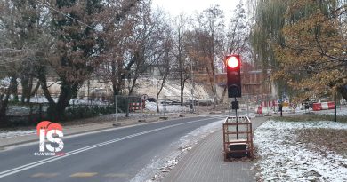 Ulica Piaski zamknięta