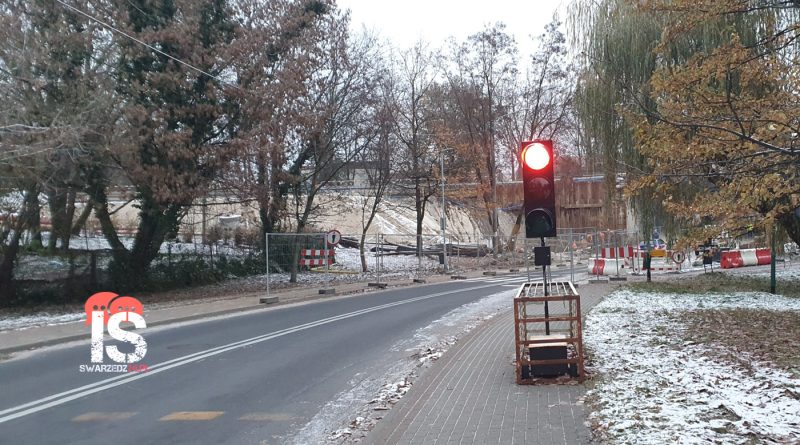 Ulica Piaski zamknięta