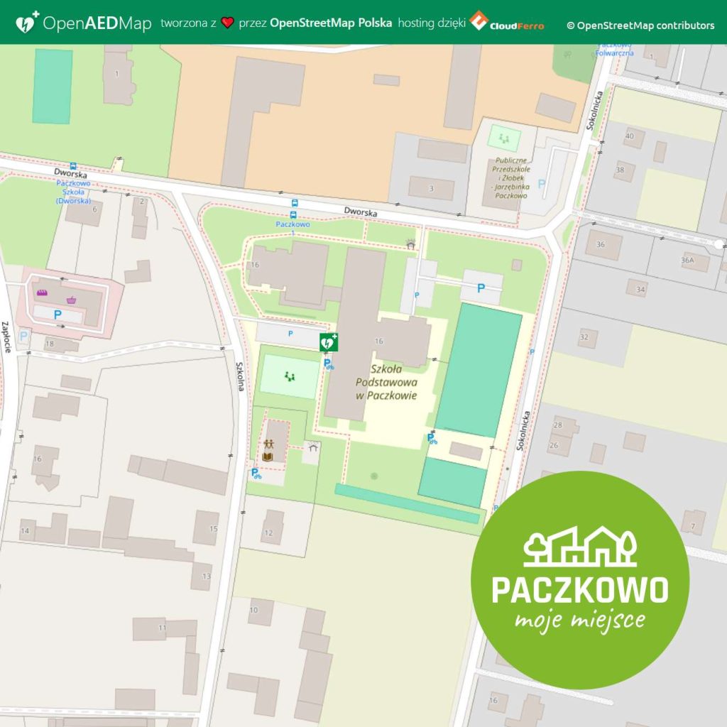 Defibrylator AED w Paczkowie zamontowany