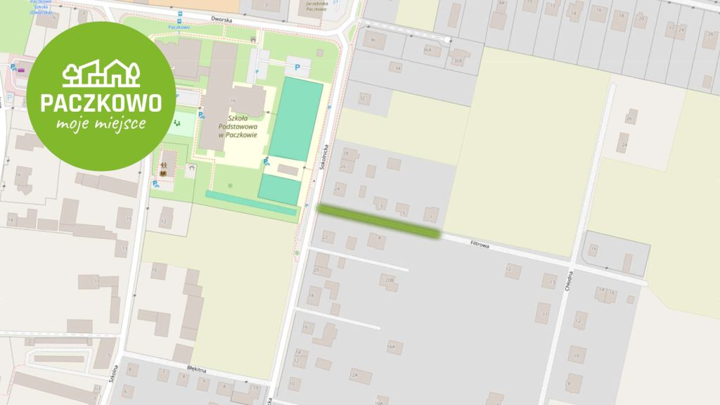 Płyty betonowe na ulicy Filtrowej