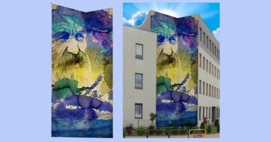 Ogromny mural z Aleksandrem Dobą