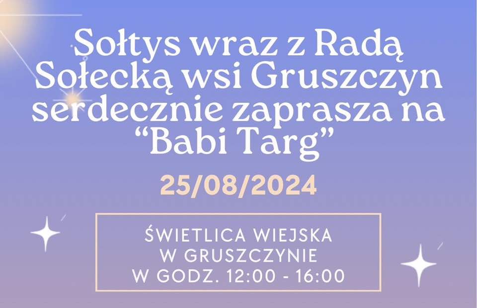 Babi Targ w Świetlicy w Gruszczynie