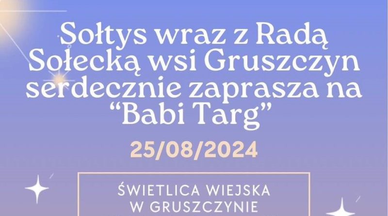 Babi Targ w Świetlicy w Gruszczynie