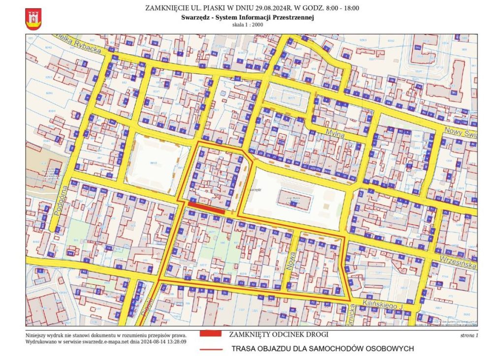 Remont fragmentu ulicy Piaski