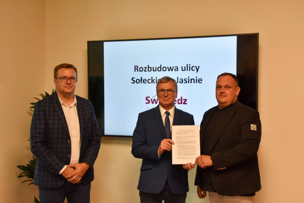 Ulica Sołecka w Jasinie do rozbudowy