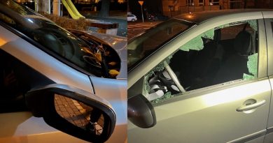 Niszczył samochody na placu Niezłomnych