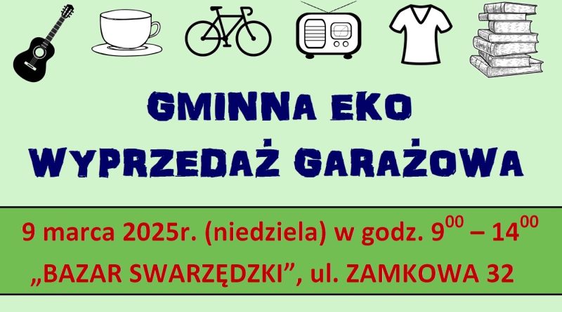 Pierwsza w tym roku "Gminna Eko Wyprzedaż Garażowa"