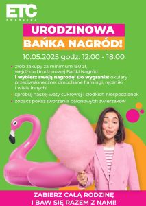 ETC Swarzędz zaprasza na Urodzinową Bańkę Nagród!