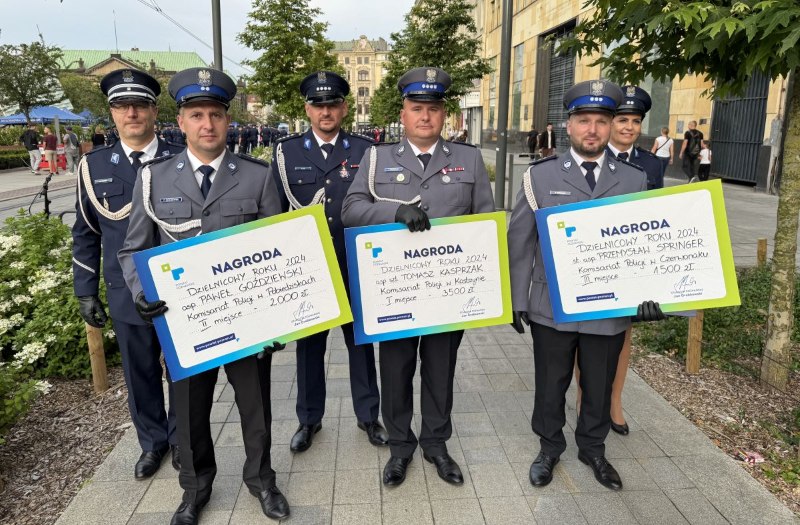 Dzielnicowy Roku z Kostrzyna wyróżniony podczas Święta Policji