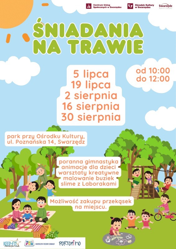 W sobotę 2 sierpnia Śniadanie na trawie w Swarzędzu
