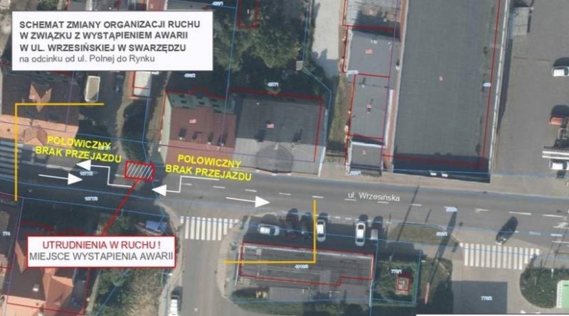 Ruch wahadłowy na ulicy Wrzesińskiej w Swarzędzu - od 16 lipca