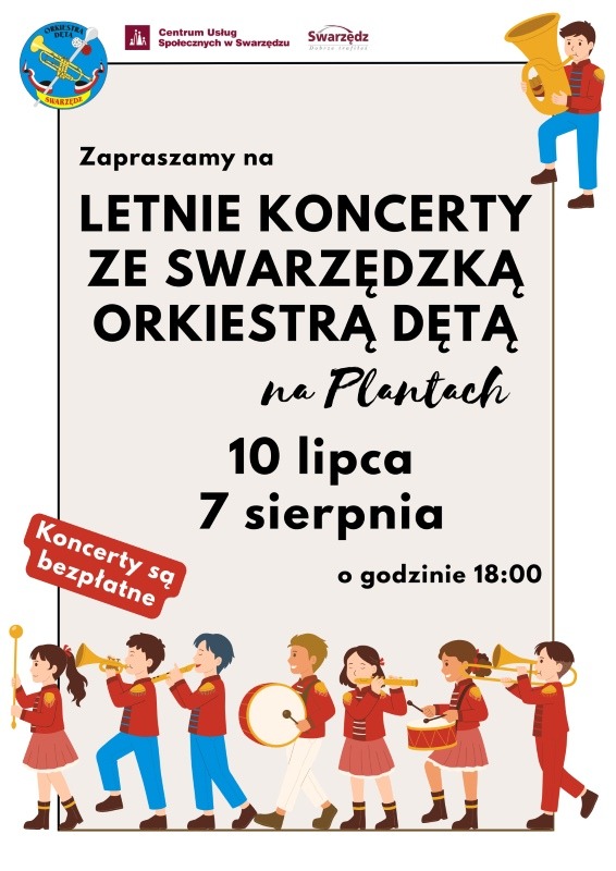 Letni koncert ze Swarzędzką Orkiestrą Dętą - 7 sierpnia