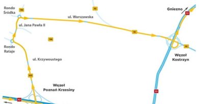 Remont nawierzchni na węźle Poznań Wschód – od 23 sierpnia
