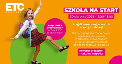 Szkoła na start – pożegnanie lata i wspólne przygotowania do nowego roku szkolnego w ETC Swarzędz