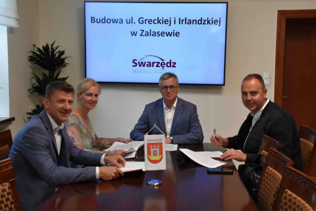 Budowa ulic Greckiej i Irlandzkiej w Zalasewie – umowa i dofinansowanie
