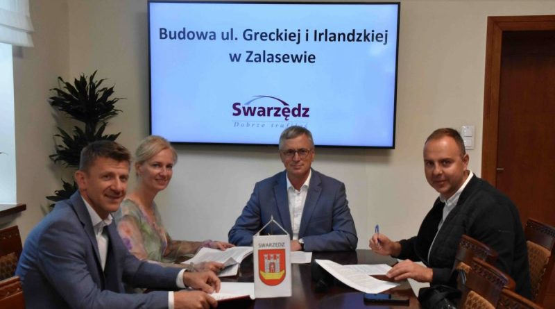 Budowa ulic Greckiej i Irlandzkiej w Zalasewie – umowa i dofinansowanie