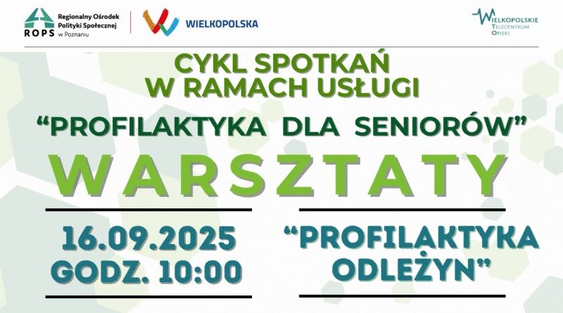 Cykl warsztatów dla seniorów startuje w Swarzędzu