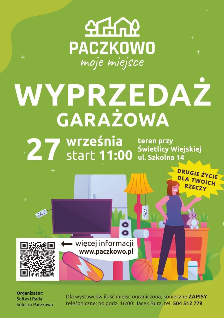 Druga Wyprzedaż Garażowa w Paczkowie - już w sobotę 27.09.