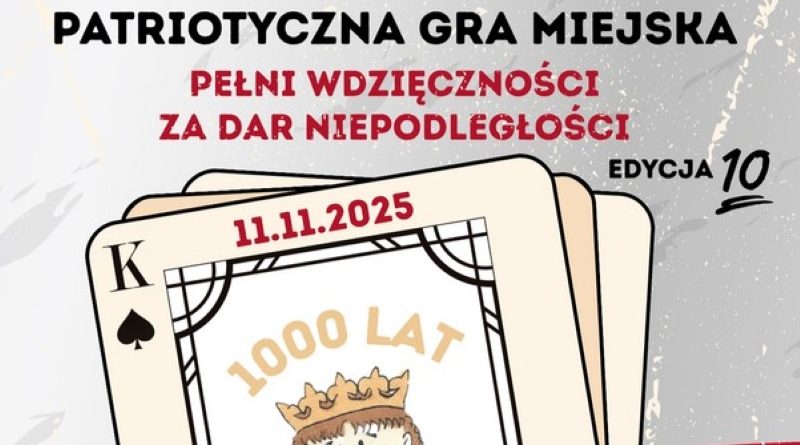 Patriotyczna Gra Miejska w Swarzędzu już 10 raz: 11 listopada
