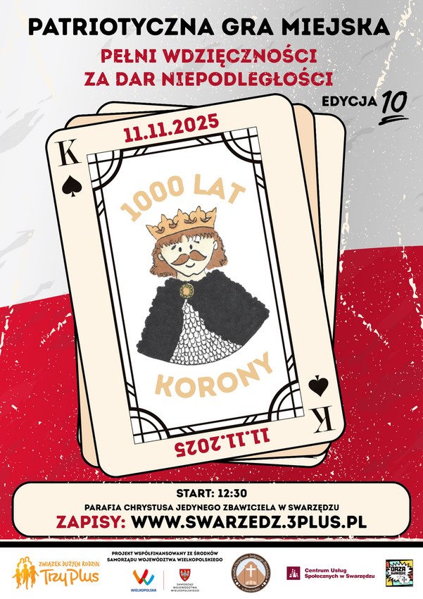 Patriotyczna Gra Miejska w Swarzędzu już 10 raz: 11 listopada