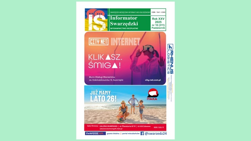 Październikowe wydanie Informatora Swarzędzkiego - zapraszamy!