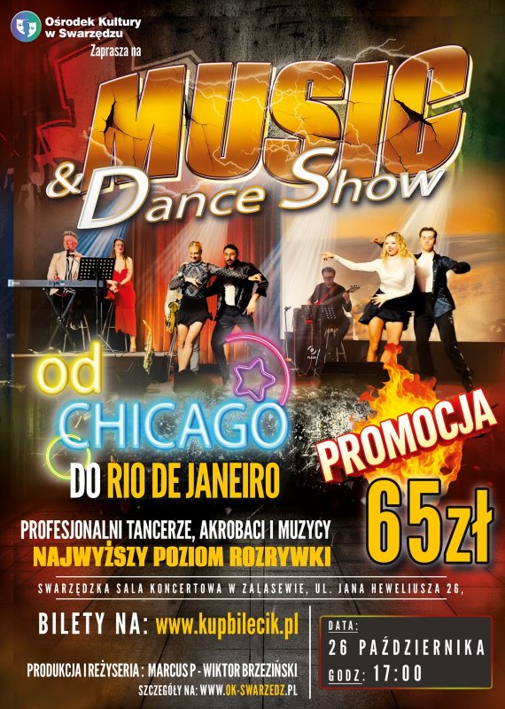 Musical Od Chicago do Rio – Music & Dance Show w Swarzędzu