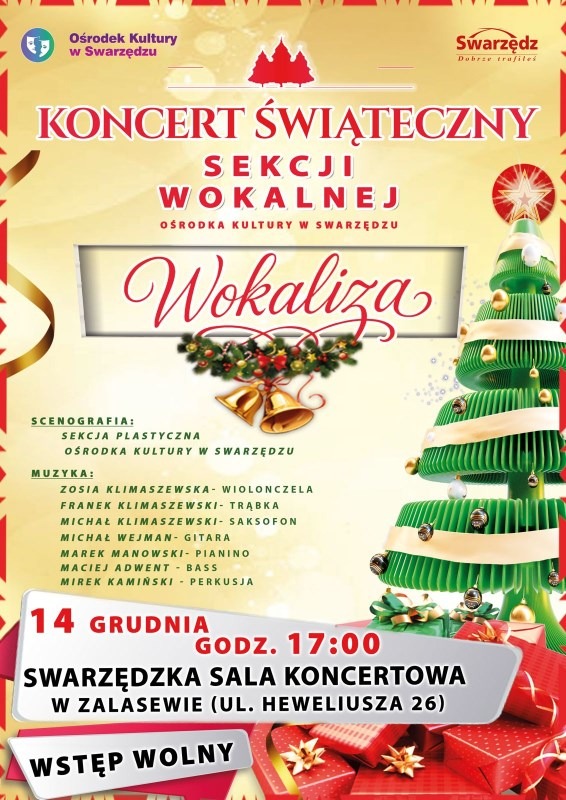 Koncert Świąteczny Sekcji Wokalnej Wokaliza już 14 grudnia