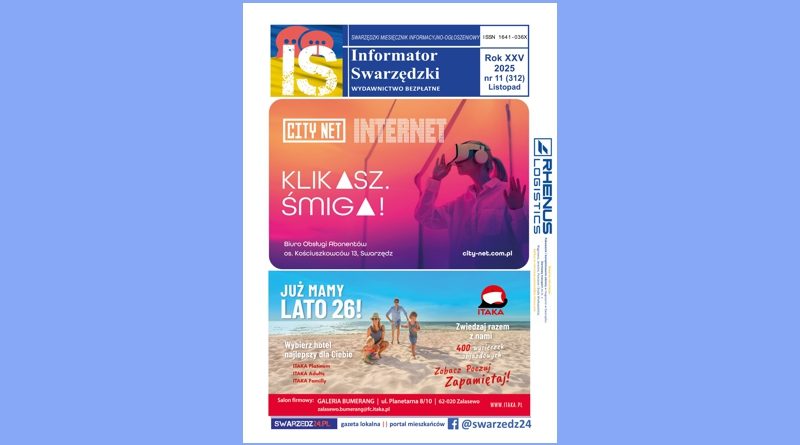 Listopadowy Informator Swarzędzki - zapraszamy do lektury