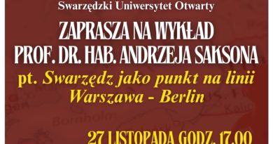 Swarzędzki Uniwersytet Otwarty zaprasza na wykład prof. Saksona