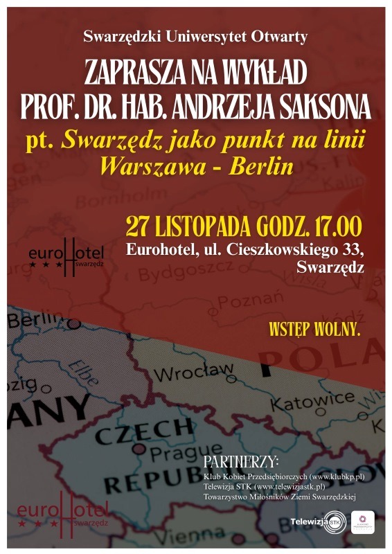 Swarzędzki Uniwersytet Otwarty zaprasza na wykład prof. Saksona