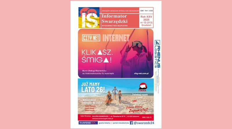 Nowe wydanie miesięcznika Informator Swarzędzki - grudzień 2025