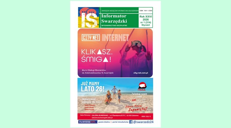 Informator Swarzędzki na styczeń 2026 - jest nowy numer!