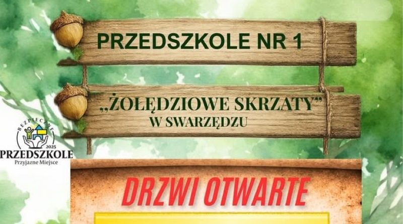 Przedszkole nr 1 w Swarzędzu zaprasza na drzwi otwarte